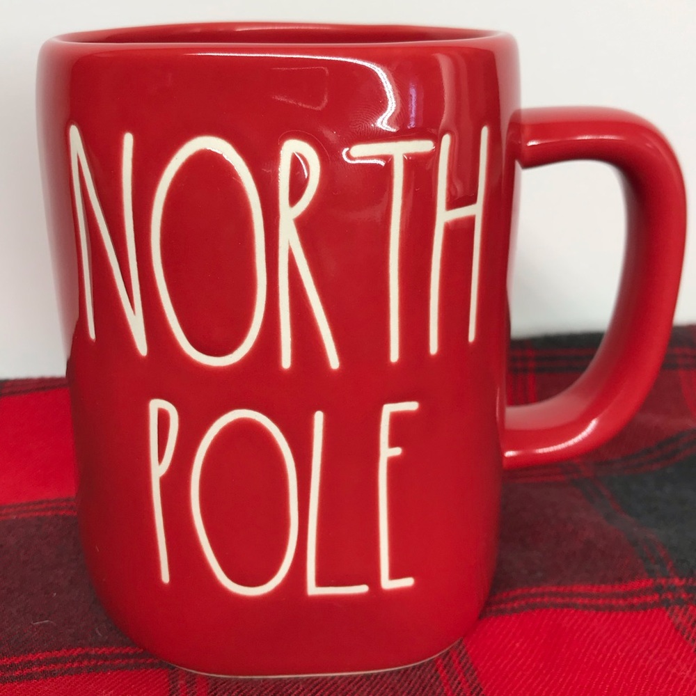 Rae Dunn North Pole Christmas red large lettering